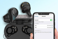 Subwoofer 5.0 Single Binaural Bluetooth Headset Earbuds Touch LED Bluetooth Headset - Spice Price
