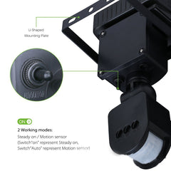 Led solar infrared body sensor lamp floodlight