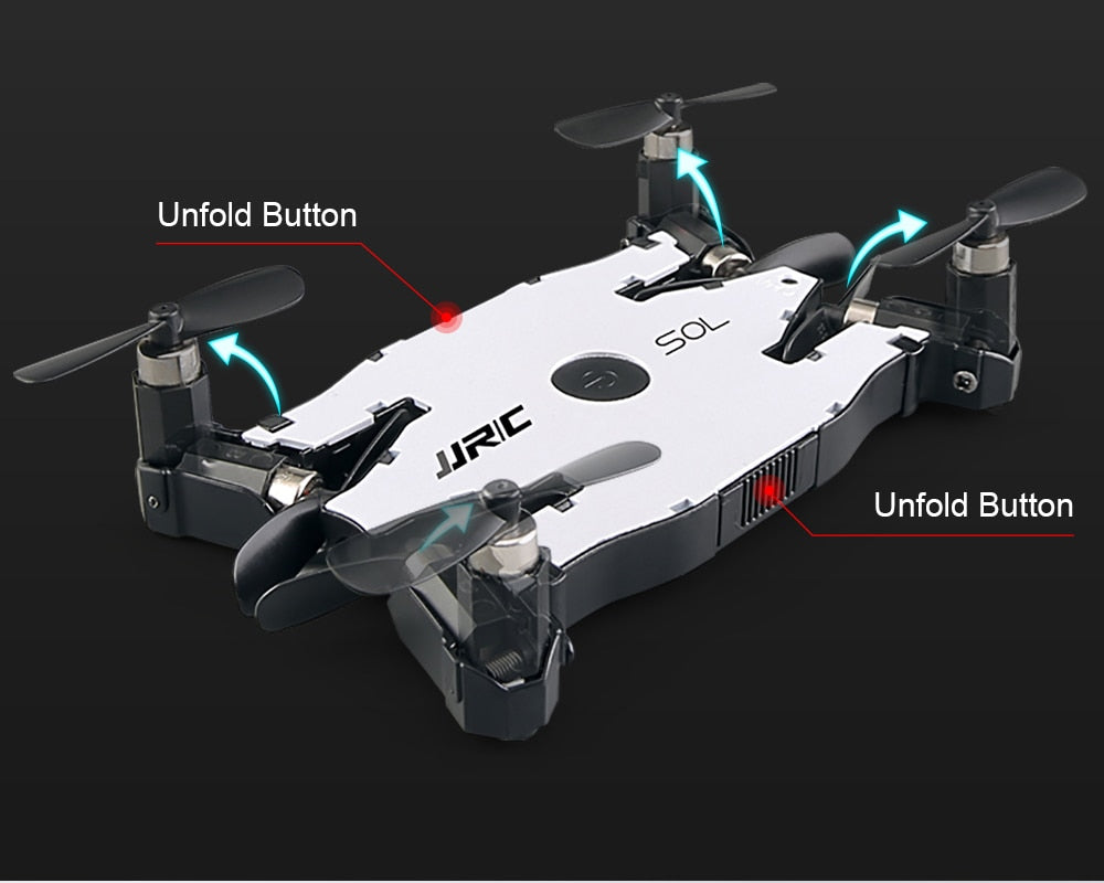 JJRC JJR / C H49 SOL Ultrafine Wifi FPV Selfie Drone 720P Camera Automatic Folding Arm Maintenance Altitude Quadcopter to Remote Control VS H37 H47 E57 - Spice Price