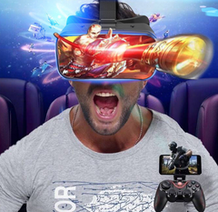 New VRG Pro 3D VR Glasses Virtual Reality Full Screen Visual Wide-Angle VR Glasses For 5 To 7 Inch Smartphone Eyeglasses Devices - Spice Price