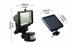 Led solar infrared body sensor lamp floodlight